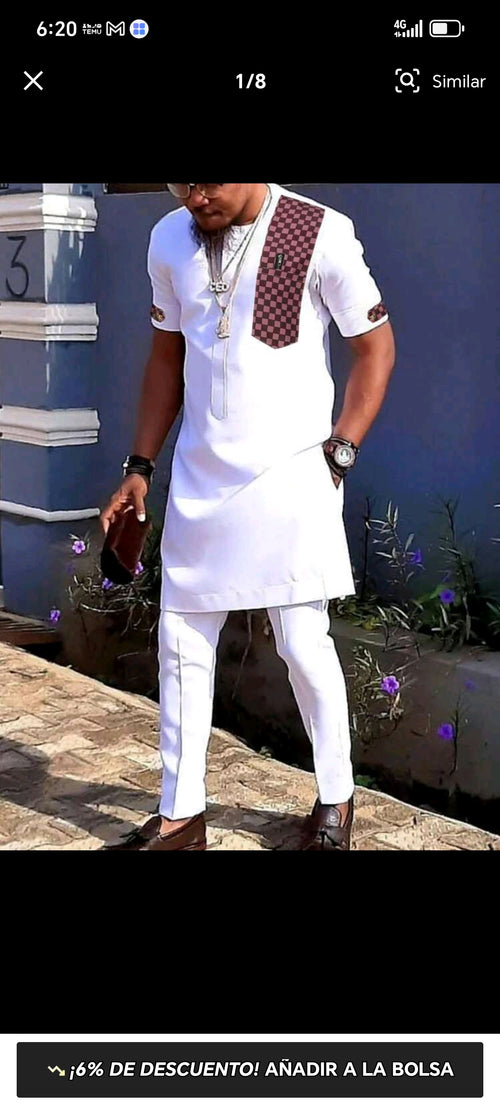 Conjunto elegante para caballero